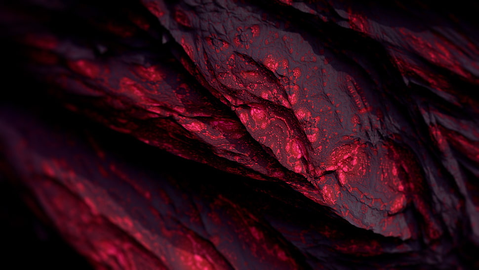 Procedural Minerals, mineral, red, dark HD wallpaper