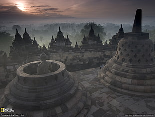National Geographic temple poster, Thailand HD wallpaper