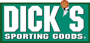 white and green Dick's Sporting Goods signage
