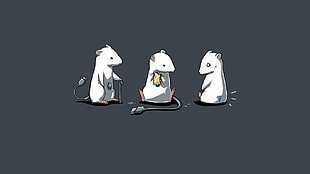 three mouse graphic art