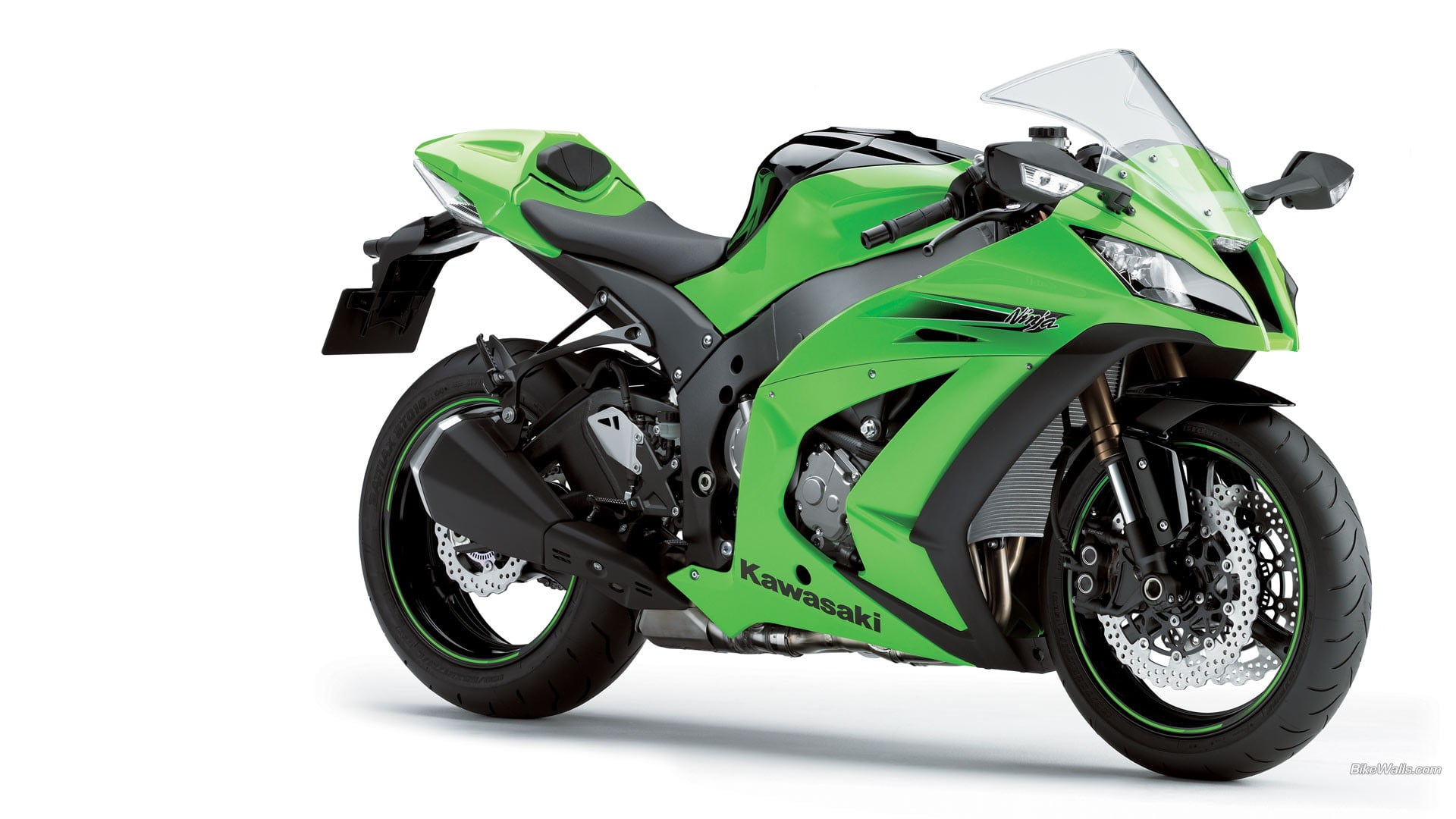 green Kawasaki Ninja sportbike, Kawasaki, Kawasaki ninja, superbike, motorcycle