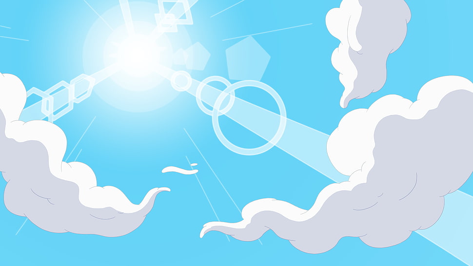 cloud illustration, Adventure Time, cartoon HD wallpaper