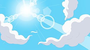 cloud illustration, Adventure Time, cartoon