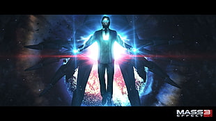 Mass 3 Effect digital wallpaper, Illusive Man, video games