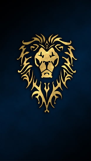 lion illustration HD wallpaper