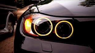 vehicle headlight, car, Headlights, BMW