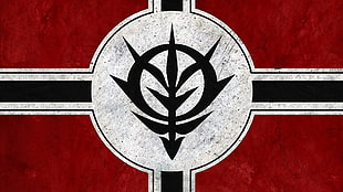 red, grey, and black arrow flag digital wallpaper