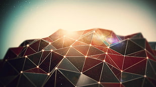 black polygon artwork