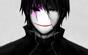 male character illustration, anime, Darker than Black, Hei