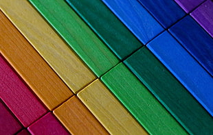 multi-colored surface
