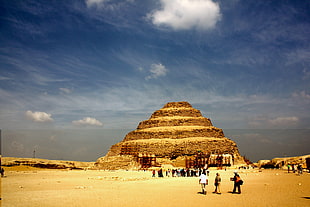 people near egyptian pyramid during daytime