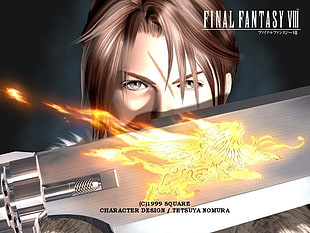 Final Fantasy 8 wallpaper, squall, Final Fantasy, ff8, Final Fantasy VIII HD wallpaper