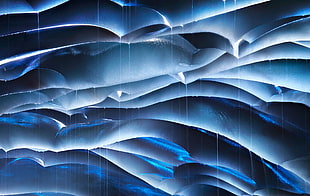 blue abstract painting
