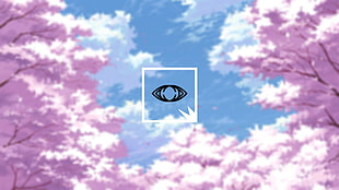 blue sky illustration, logo