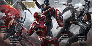 Captain America, Captain America: Civil War, Iron Man, Ant-Man HD wallpaper