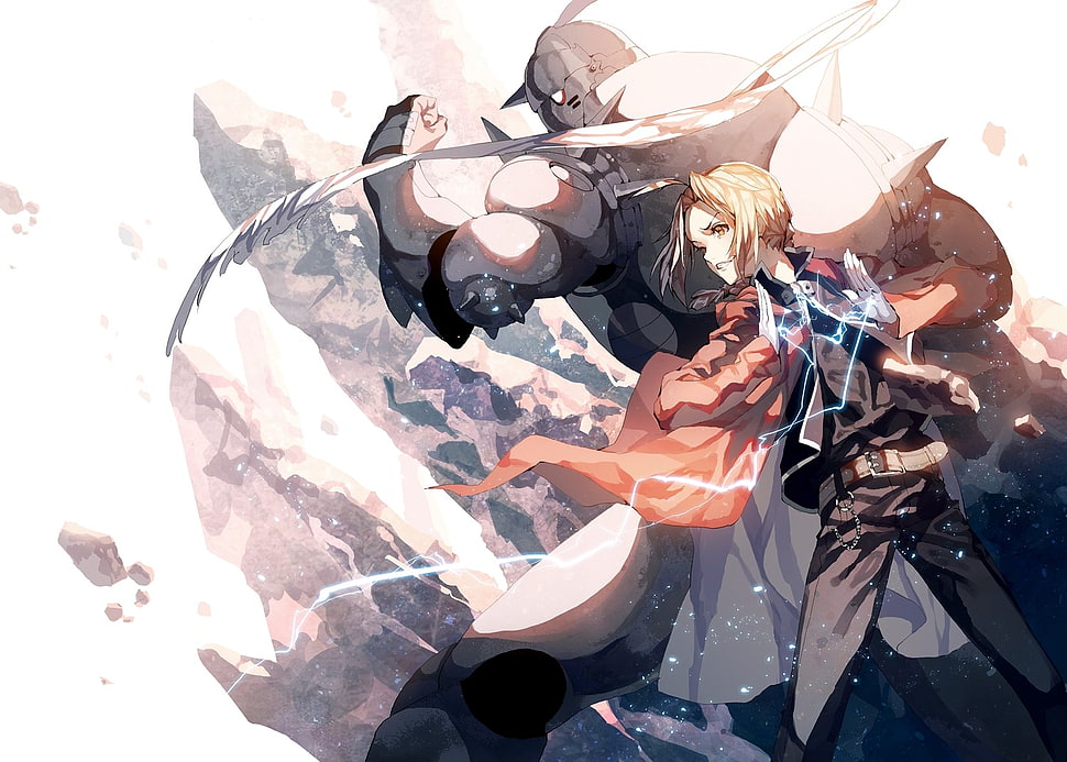 Full Metal Alchemist Edward Elric and Alphonse Elric wallpaper, Full Metal Alchemist, Elric Edward, Elric Alphonse HD wallpaper