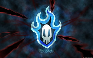 Bleach logo illustration, anime, Bleach, logo