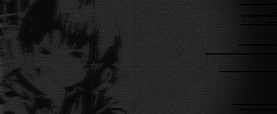 black and white area rug, Serial Experiments Lain, monochrome, typographic, Lain Iwakura HD wallpaper