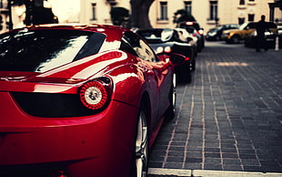 red car, Ferrari, Ferrari 458