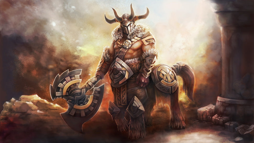 Dota 2 Centaur Warrunner, Dota 2, Loading screen, Centaur Warrunner HD wallpaper