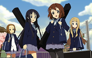 K-on Anime characters illustration HD wallpaper