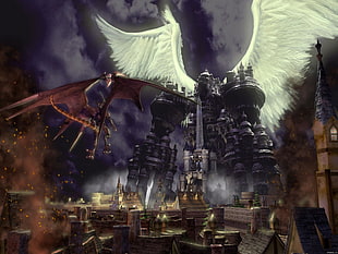 brown dragon illustration, Final Fantasy IX, Eidolon, Alexander, video games
