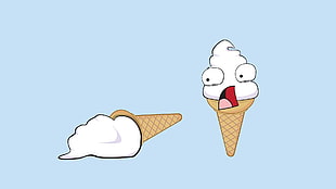 ice scream clipart, ice cream, humor HD wallpaper