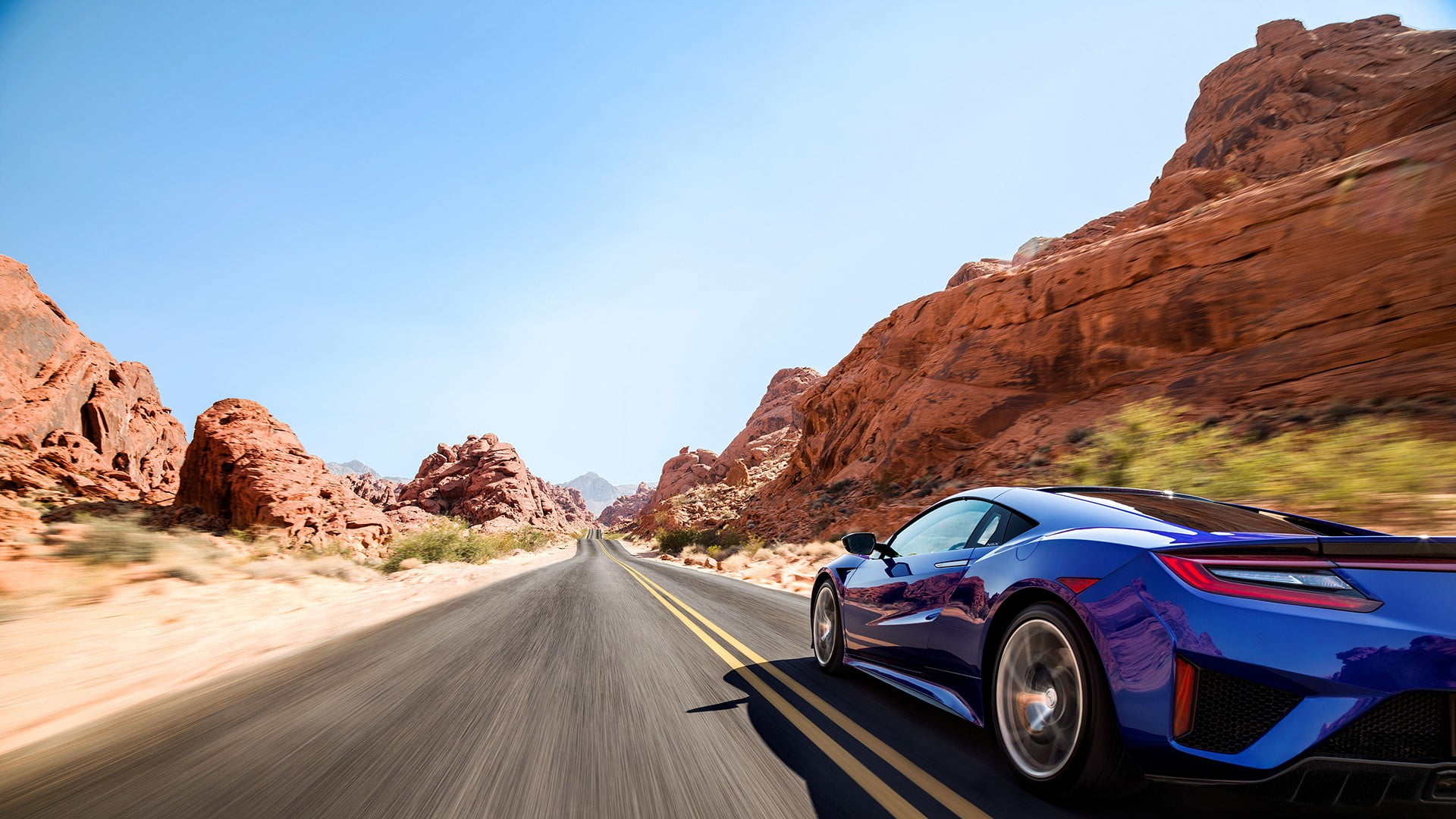 blue sports car, car, sports car, blue, road