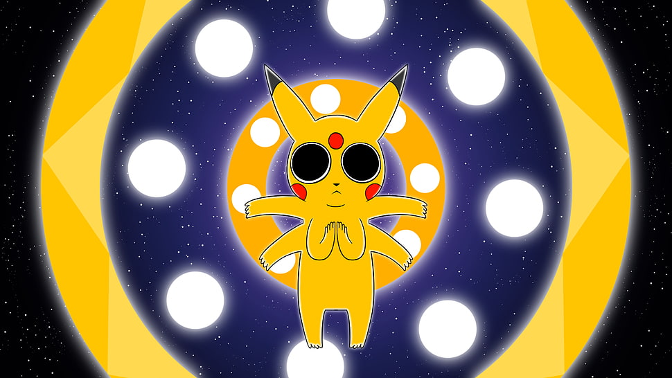 illustration of Pikachu HD wallpaper