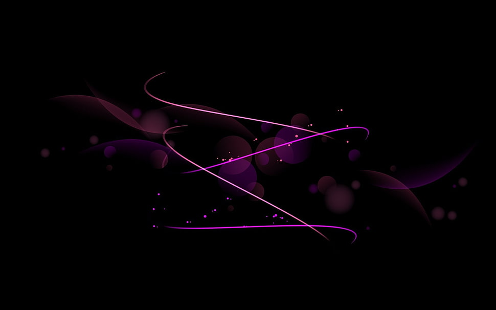 purple and black digital art HD wallpaper
