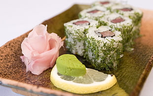 sushi japanese dish