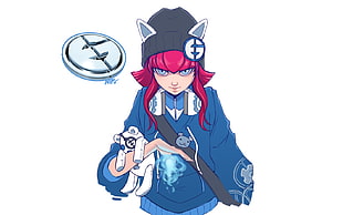 Anime Character holding teddy bear wallpaper, League of Legends, Annie (League of Legends), Evil Genuises
