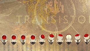 Transisto logo, Transistor, video games, Supergiant Games, artwork HD wallpaper
