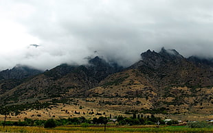 mountain panoramic photography HD wallpaper