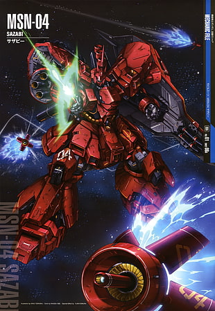 MSN-04 Sazabi toy box, Gundam, robot, Mobile Suit Gundam Char's Counterattack, Universal Century HD wallpaper