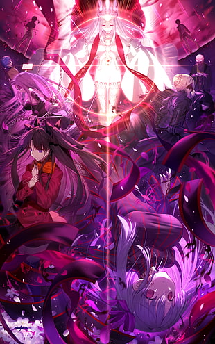 anime wallpaper, Fate Series, Matou Sakura, Tohsaka Rin, Illyasviel von Einzbern