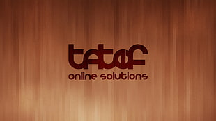 Tatof online solutions logo, Tatof, digital art, typography