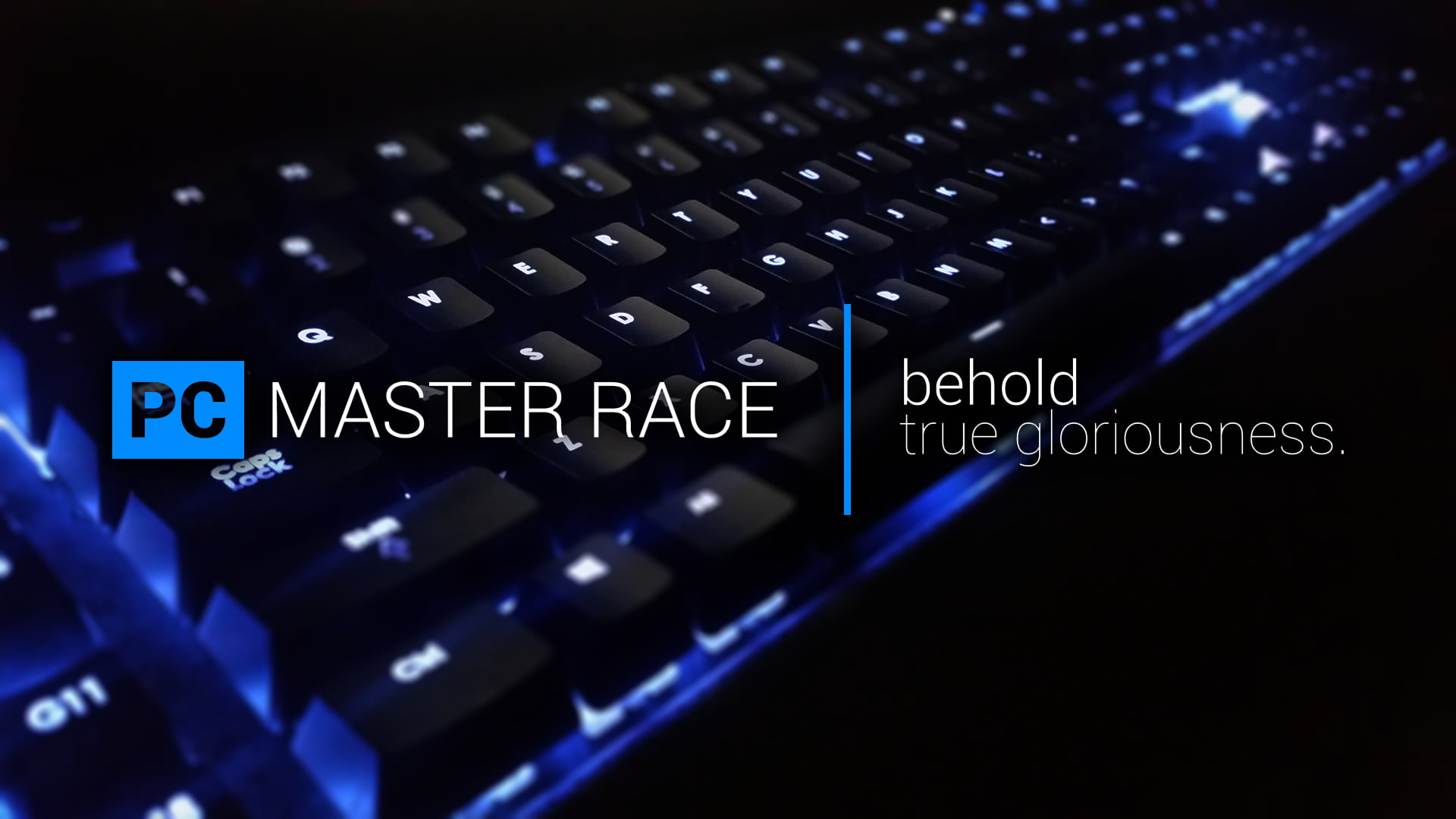 black computer keyboard, PC gaming, computer, keyboards, Master Race