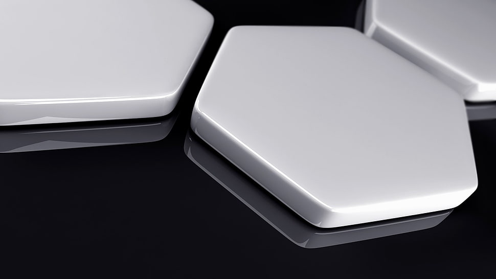 two grey cases, digital art, minimalism, CGI, simple background HD wallpaper