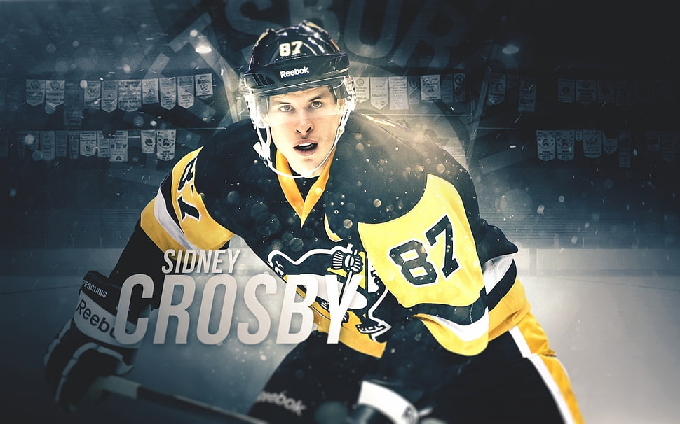 Sidney Crosby illustration HD wallpaper