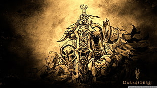 Darksiders illustration screenshot, Darksiders, video games