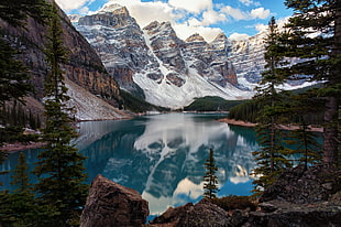body of water, mountains, Canada