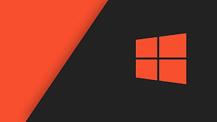 red Windows 10 logo