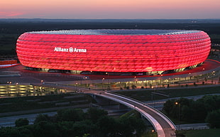 Allanz Arena during night time4 HD wallpaper