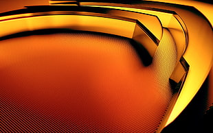closeup photo of a gold-colored accessory HD wallpaper