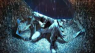 umbrella, rain HD wallpaper