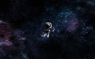 fan art, universe, astronaut, space HD wallpaper