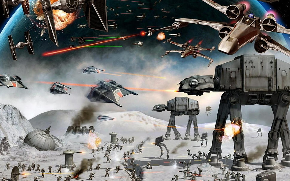 battle game application screenshot, Star Wars HD wallpaper