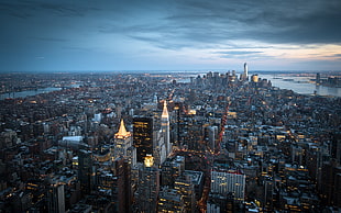 city buildings, architecture, city, cityscape, Manhattan HD wallpaper