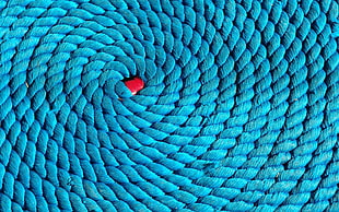 blue spiral rope